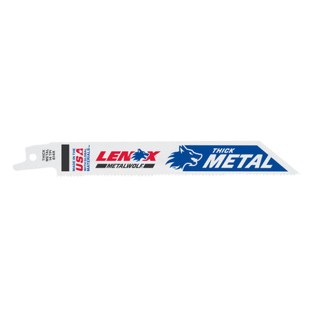 LENOX 20564614R METALWOLF™ WAVE EDGE™ 6" Reciprocating Saw Blades 14 TPI - 5/PK