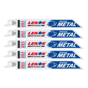 LENOX 20566618R METALWOLF™ WAVE EDGE™ 6" Reciprocating Saw Blades 18 TPI - 5/PK