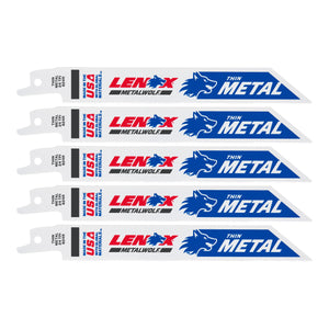 LENOX 20568624R METALWOLF™ WAVE EDGE™ 6" Reciprocating Saw Blades 24 TPI - 5/PK