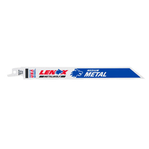 LENOX 20578818R METALWOLF™ WAVE EDGE™ 8" Reciprocating Saw Blades 18 TPI - 5/PK