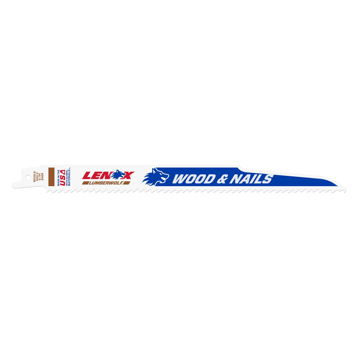 LENOX 20582956R LUMBERWOLF™ 9"Reciprocating Saw Blades 6 TPI -  5/PK
