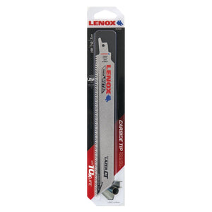 LENOX 2014224 Lazer CT™ Carbide Tipped 9" Reciprocating Saw Blades 8TPI 1/PK