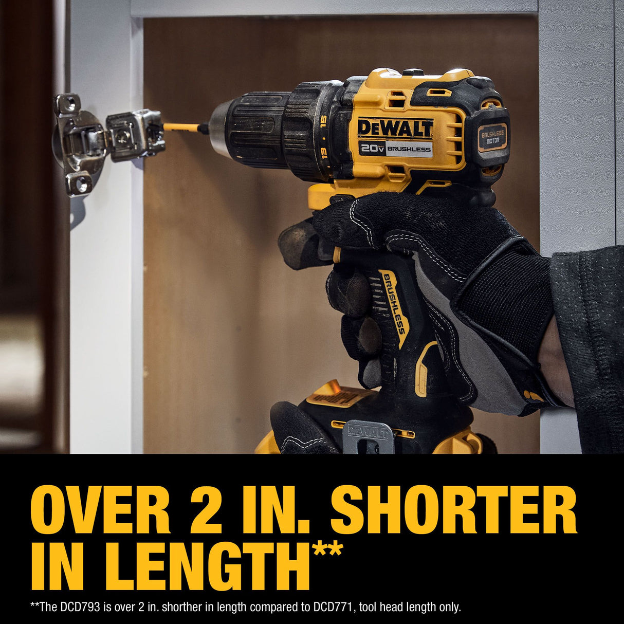DEWALT DCD793D1 20V MAX* Brushless Cordless 1/2 in. Drill/Driver Kit