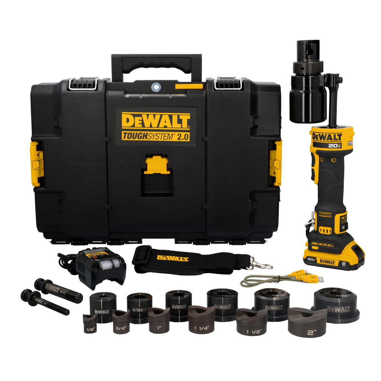 DEWALT DCE600D1 20V MAX* Hydraulic Knockout Tool Kit