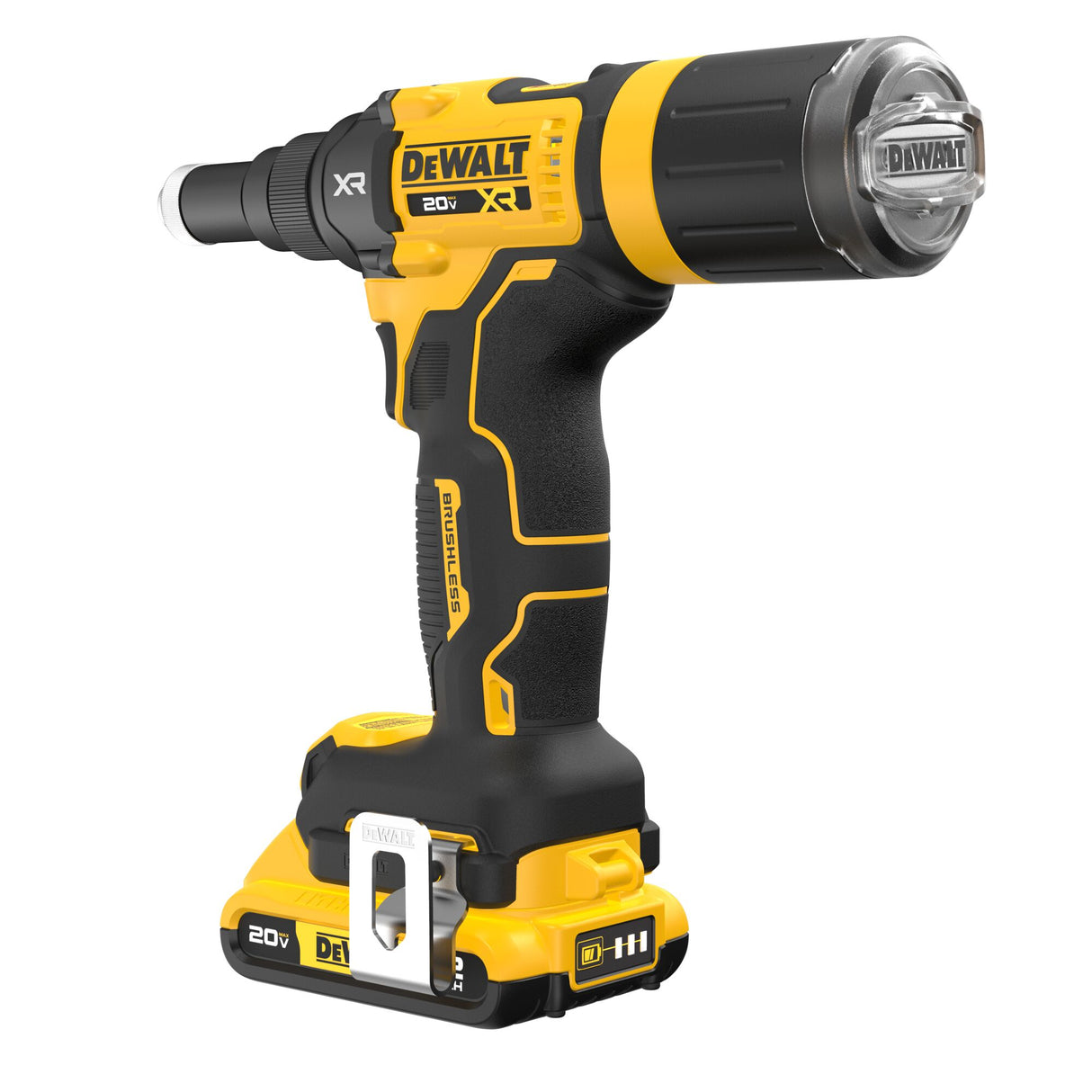 DEWALT DCF403D1 20V MAX* XR® Brushless Cordless 3/16" Rivet Tool Kit