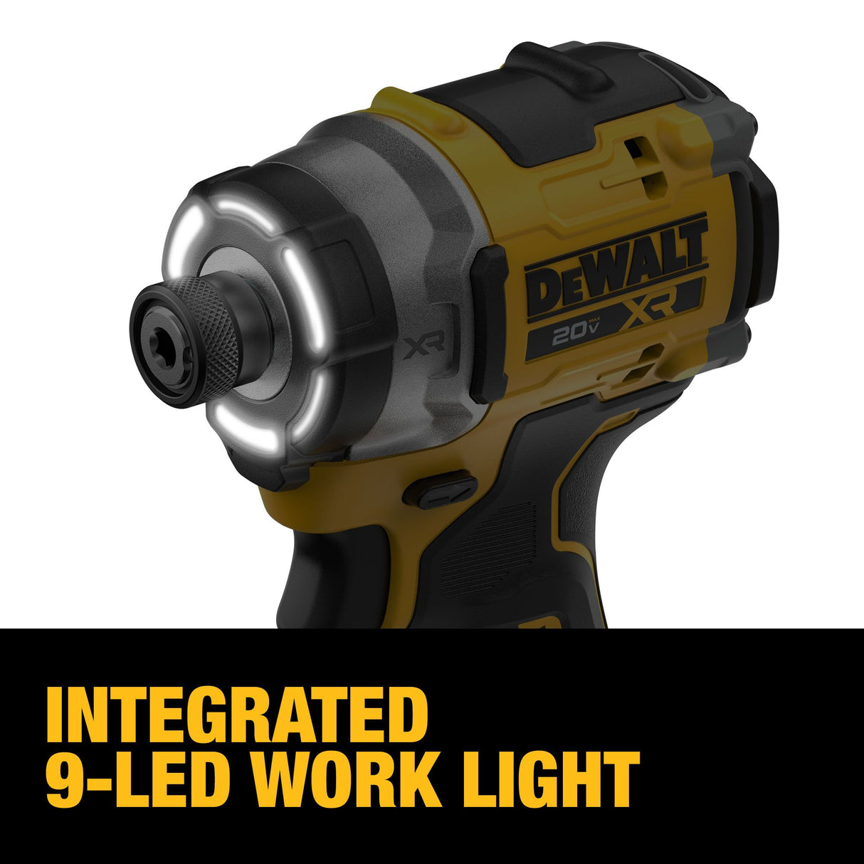 DEWALT DCF860B 20V MAX* XR® Brushless Cordless 3-Speed High Torque 1/4 in. Impact Driver (Tool Only)
