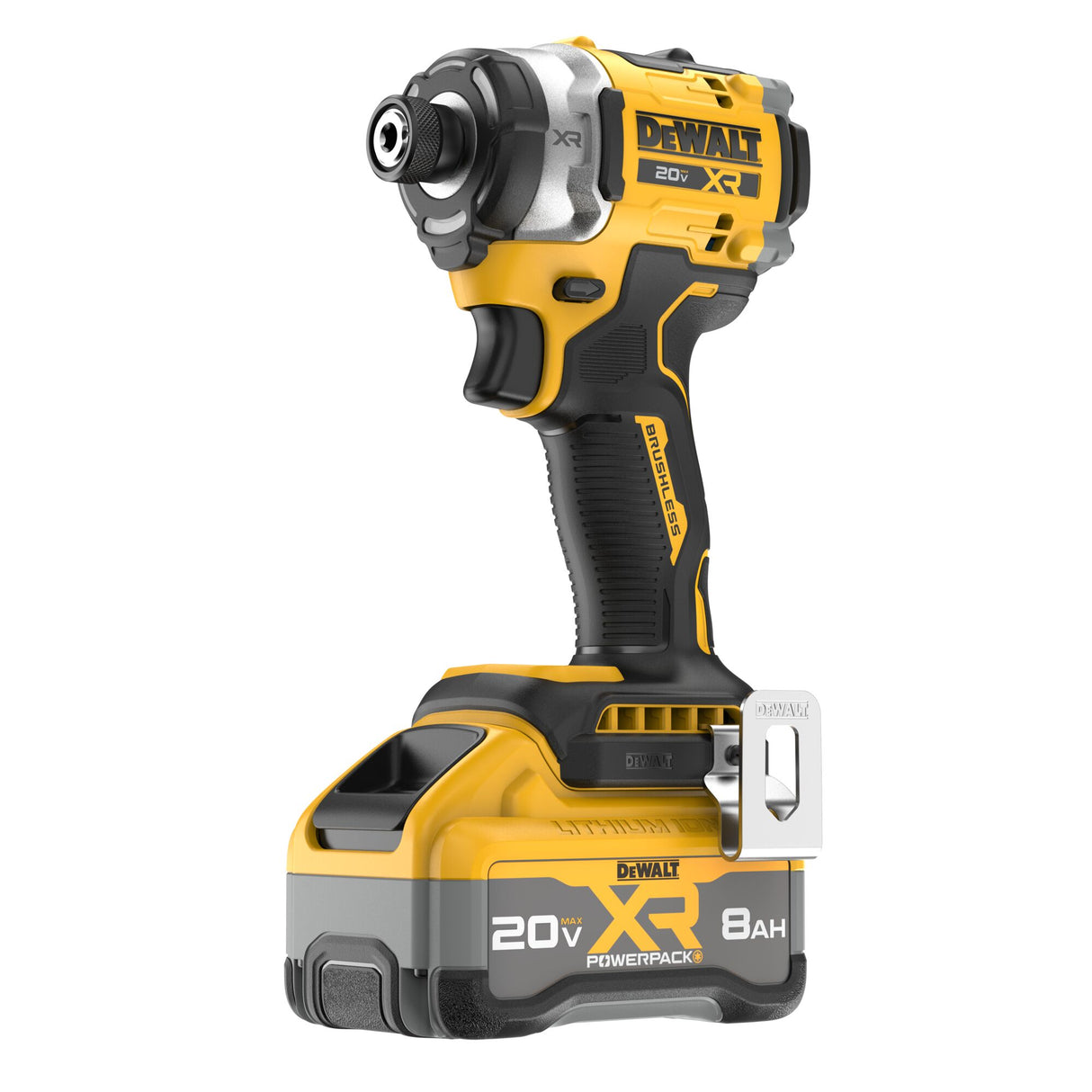 DEWALT DCF860WW1 20V MAX* XR® Brushless Cordless 3-Speed High Torque 1/4 in. Impact Driver Kit with XR POWERPACK™