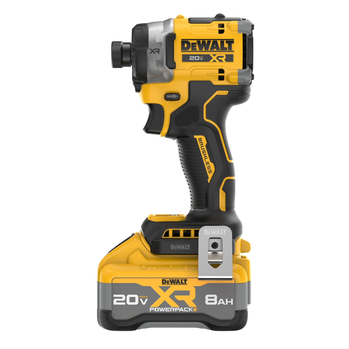 DEWALT DCF860WW1 20V MAX* XR® Brushless Cordless 3-Speed High Torque 1/4 in. Impact Driver Kit with XR POWERPACK™