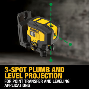 DEWALT DCLE16031GB USB Green 3-Spot Base Kit