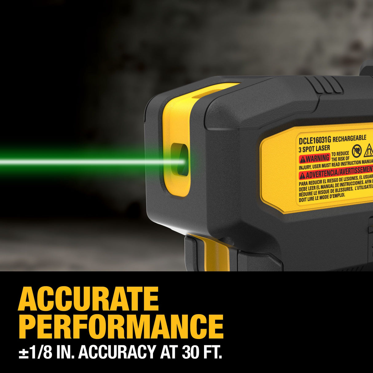 DEWALT DCLE16031GB USB Green 3-Spot Base Kit