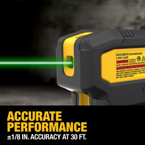 DEWALT DCLE16031GB USB Green 3-Spot Base Kit