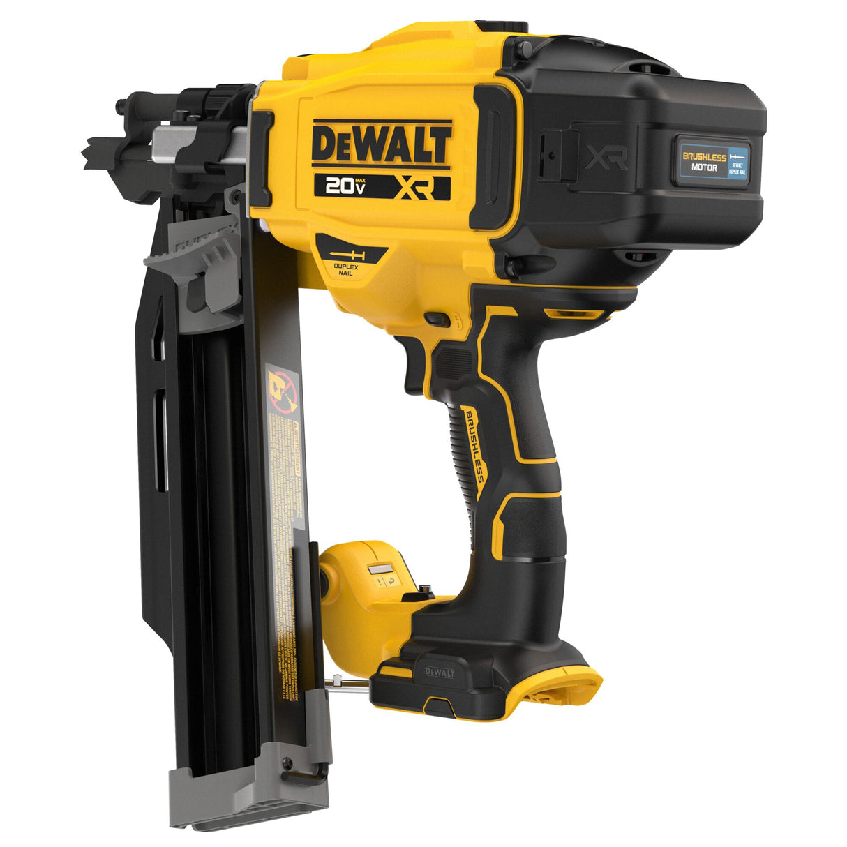 DEWALT DCN910B 20V MAX* XR® Brushless 21° Plastic Collated Duplex Nailer (Tool Only)