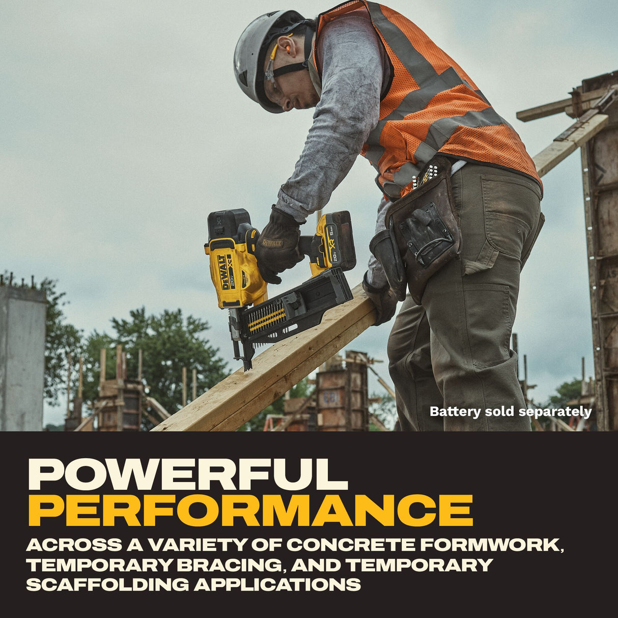 DEWALT DCN910B 20V MAX* XR® Brushless 21° Plastic Collated Duplex Nailer (Tool Only)