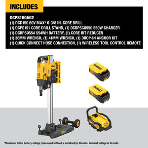 DEWALT DCPS150AG2 POWERSHIFT™ 6-3/8 in. Core Drill Stand Kit