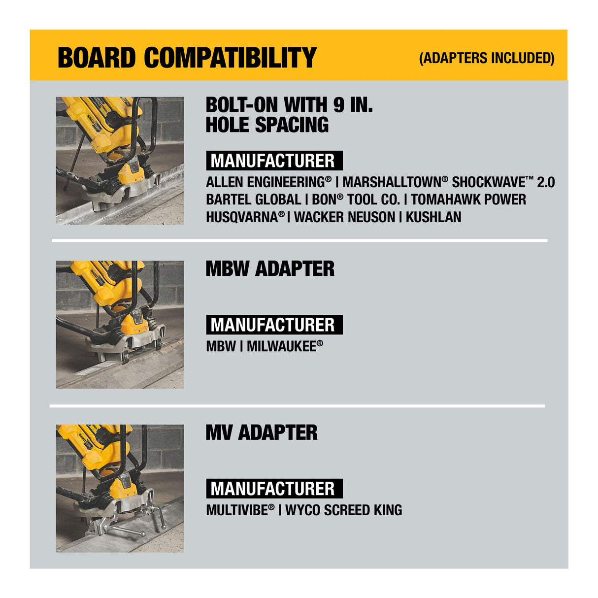 DEWALT DCPS330AG2 POWERSHIFT™ Concrete Power Screed Kit