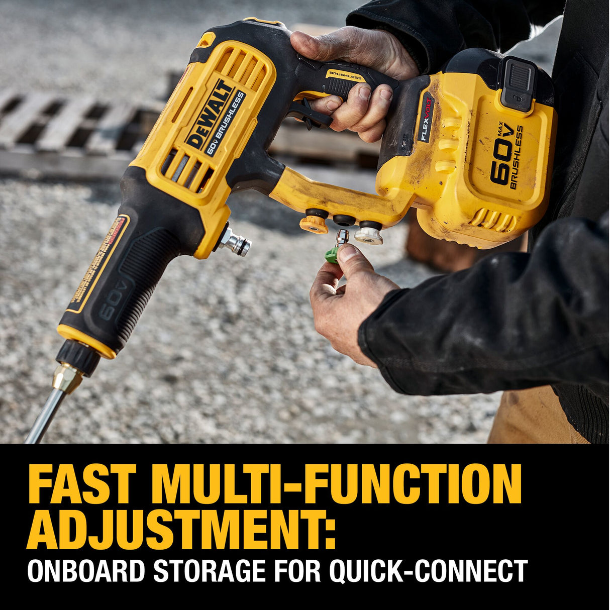 DEWALT DCPW1000X1 60V MAX* 1000 MAX PSI Cordless Power Cleaner Kit