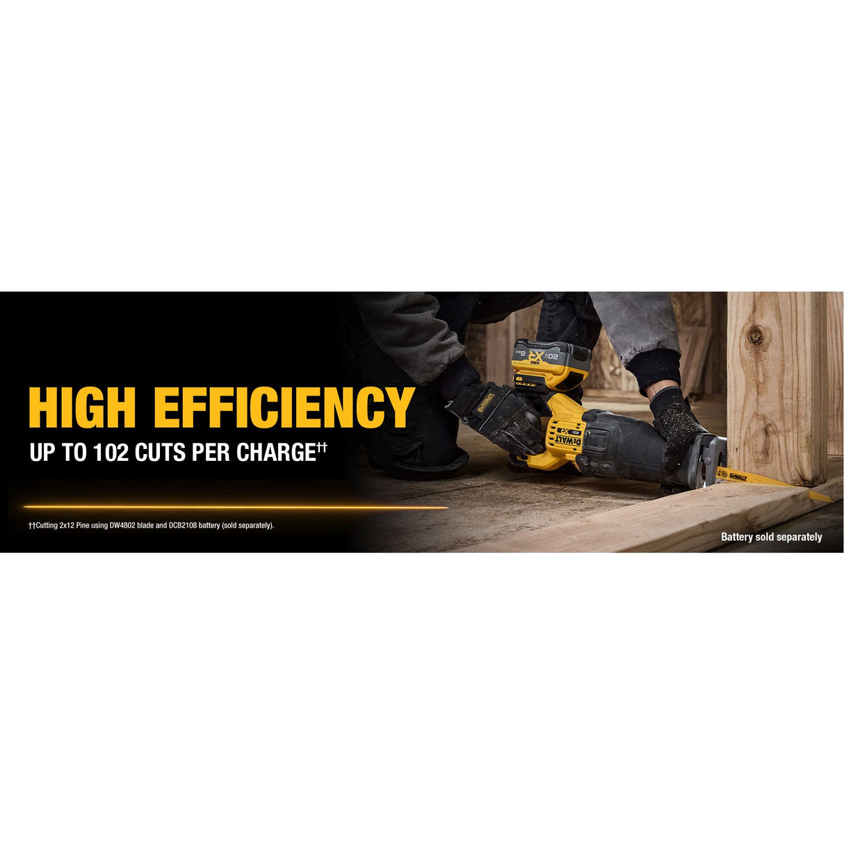 DEWALT DCS384B 20V MAX* XR® Brushless Cordless Reciprocating Saw (Tool Only)