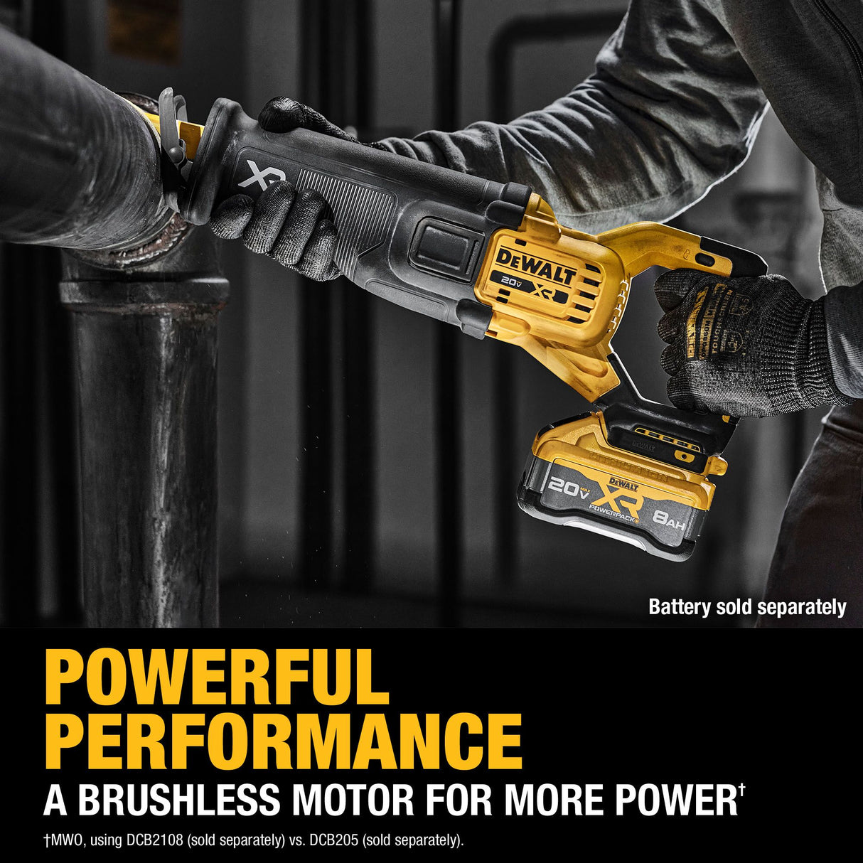 DEWALT DCS384B 20V MAX* XR® Brushless Cordless Reciprocating Saw (Tool Only)