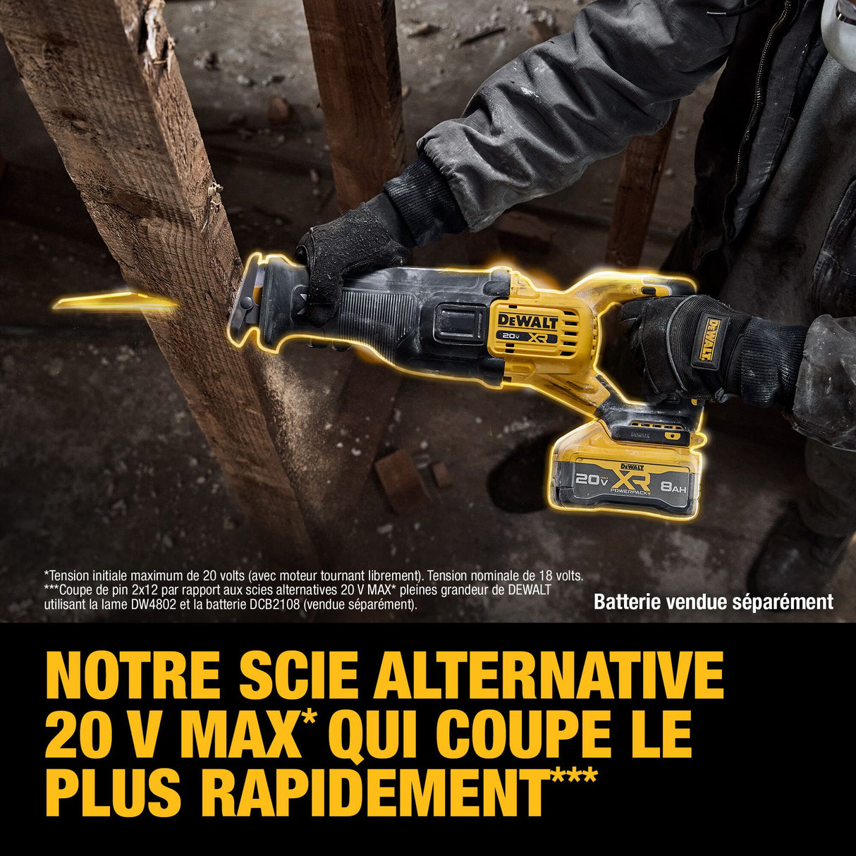 DEWALT DCS384B 20V MAX* XR® Brushless Cordless Reciprocating Saw (Tool Only)