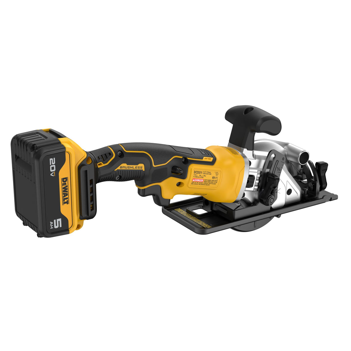 DEWALT DCS571P1 ATOMIC™ 20V MAX* Brushless Cordless 4-1/2 in. Circular Saw Kit