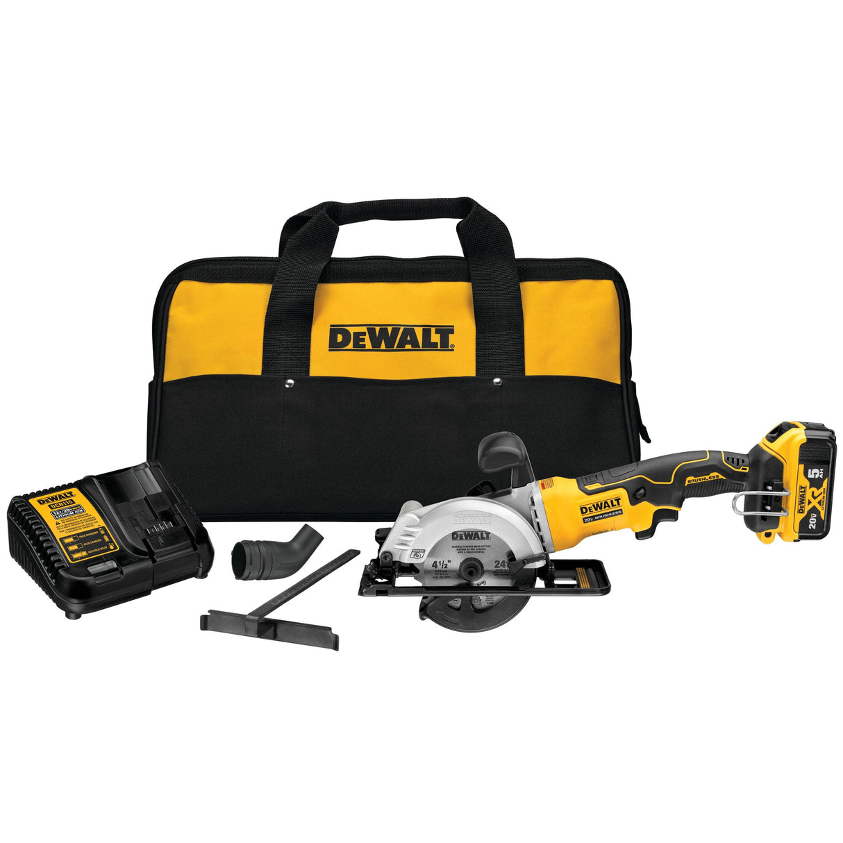 DEWALT DCS571P1 ATOMIC™ 20V MAX* Brushless Cordless 4-1/2 in. Circular Saw Kit