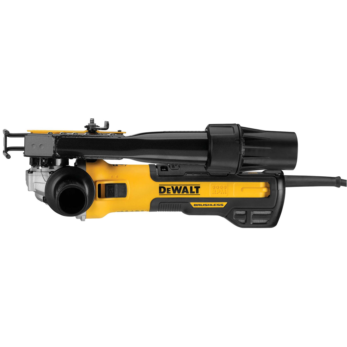 DEWALT DWE46202 5 in. - 6 in. Brushless Small Angle Grinder, Slide with Tuckpointing Shroud Kit