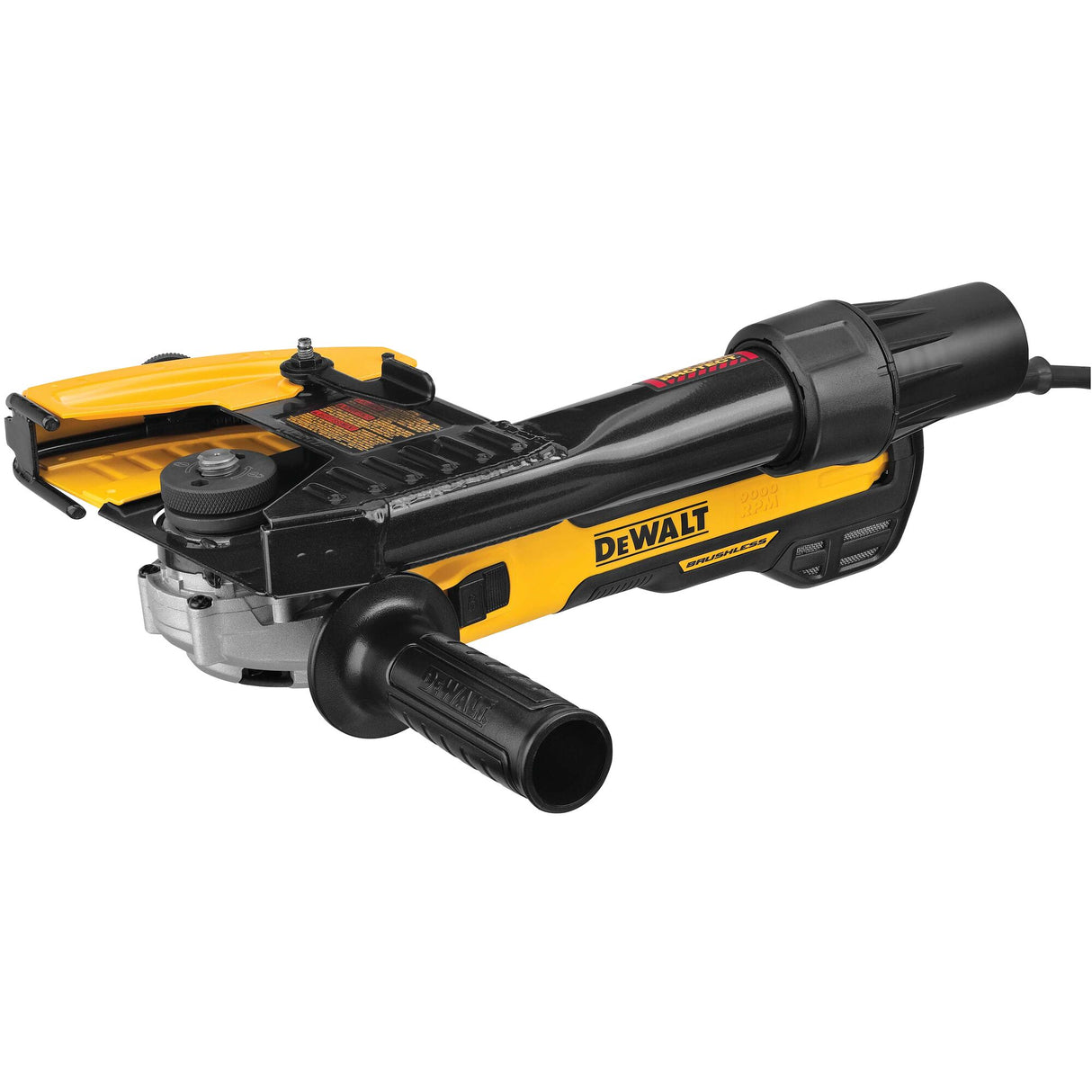 DEWALT DWE46202 5 in. - 6 in. Brushless Small Angle Grinder, Slide with Tuckpointing Shroud Kit