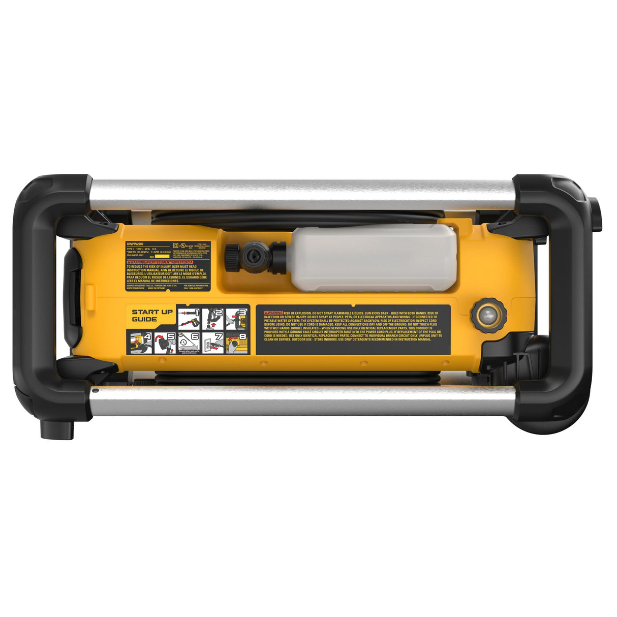 DEWALT DWPW2600 2600 PSI 1.1 GPM Electric Jobsite Pressure Washer