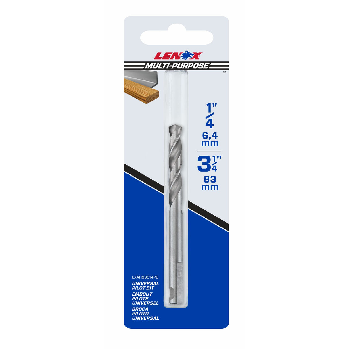 LENOX LXAH99314PB	1/4" Pilot Drill Bits