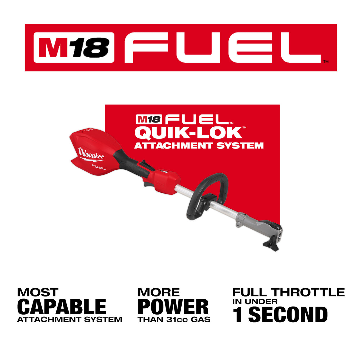 Milwaukee 3016-20 M18 FUEL™ Power Head w/ QUIK-LOK™