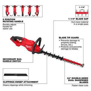 Milwaukee 3033-20 M18 FUEL™ 24" Hedge Trimmer