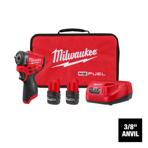 Milwaukee 3049-22 M12 FUEL™ 3/8" Subcompact Impact Wrench w/ Friction Ring Kit