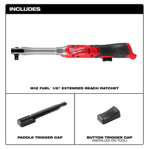 Milwaukee 3055-20 M12 FUEL™ 1/2" Extended Reach Ratchet