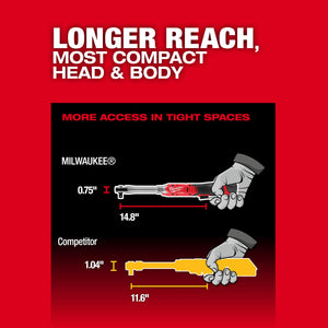 Milwaukee 3055-20 M12 FUEL™ 1/2" Extended Reach Ratchet