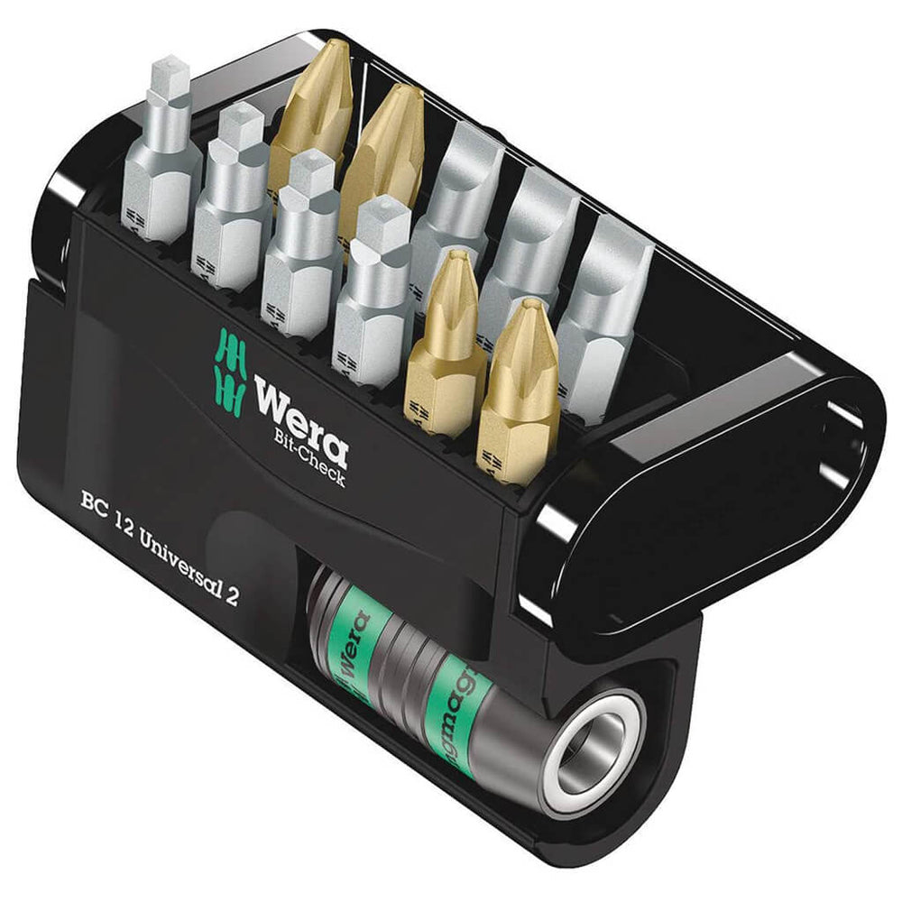 WERA 05136387001 Bit-Check 12 Universal 2, 12 pieces