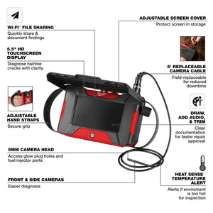 Milwaukee 3151-21 M12™ Auto Shop Borescope w/ Wi-Fi® File Sharing