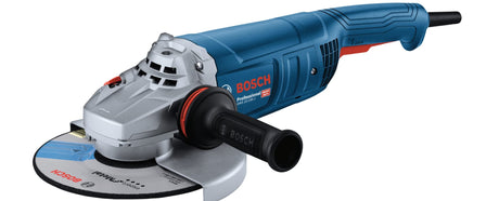 Bosch angle grinder on a white background