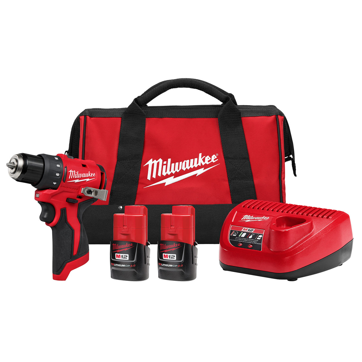 Milwaukee 3401-22 M12™ Subcompact Brushless 3/8" Drill/Driver Kit