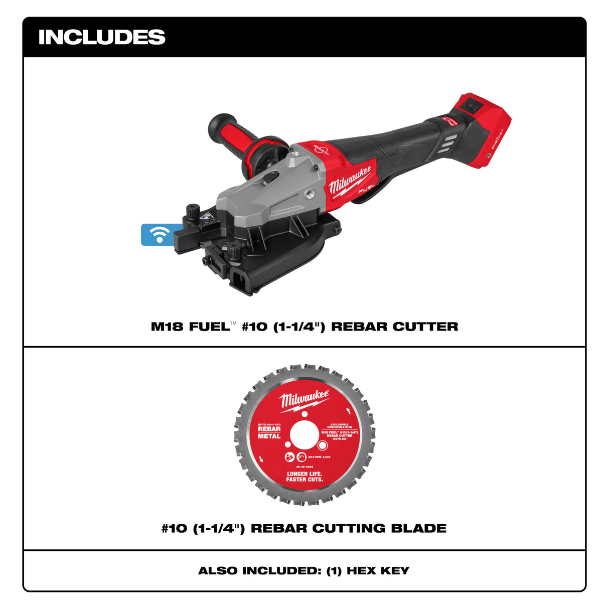Milwaukee 3675-20 M18 FUEL™ #10 (1-1/4") Rebar Cutter