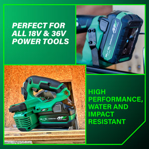 metabo HPT 382309M 18V/36V (5.0Ah/2.5Ah) MultiVolt™ Lithium Ion Water & Impact Resistant Battery