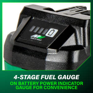 metabo HPT 382309M 18V/36V (5.0Ah/2.5Ah) MultiVolt™ Lithium Ion Water & Impact Resistant Battery