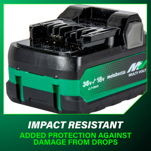 metabo HPT 382309M 18V/36V (5.0Ah/2.5Ah) MultiVolt™ Lithium Ion Water & Impact Resistant Battery