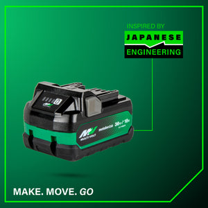 metabo HPT 382309M 18V/36V (5.0Ah/2.5Ah) MultiVolt™ Lithium Ion Water & Impact Resistant Battery