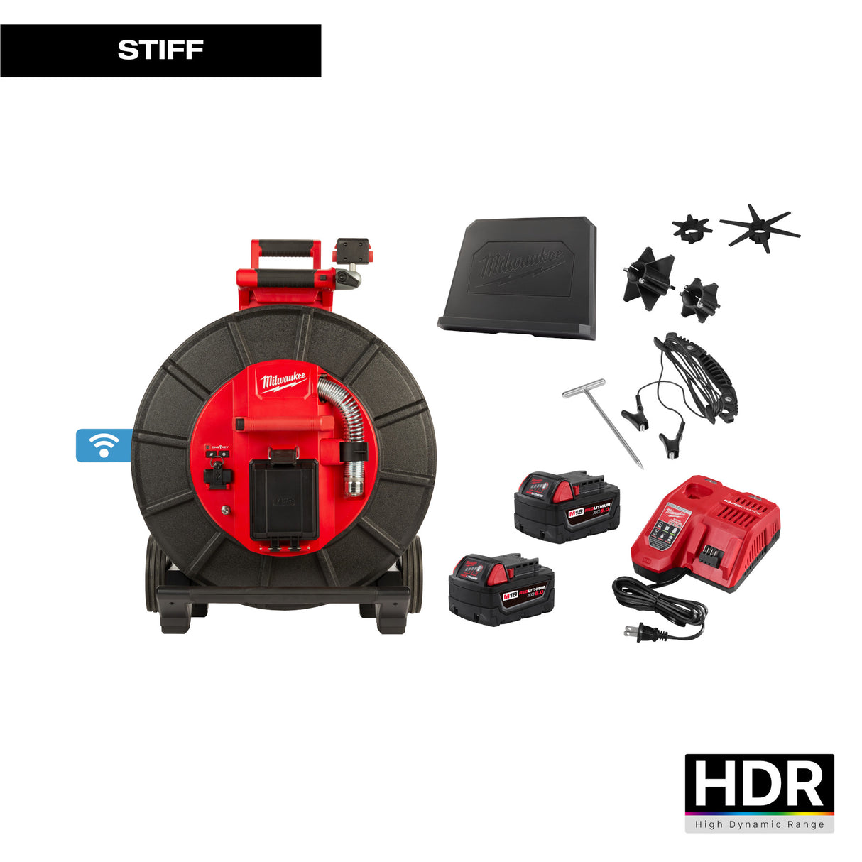 Milwaukee 3974-22 M18™ 200’ Stiff Modular Pipeline Inspection System