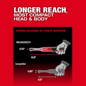 Milwaukee 3058-20 M12 FUEL™ 1/4" Extended Reach Ratchet