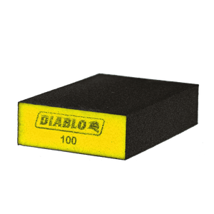 DIABLO DFBBLOCFIN01G 4" x 2-1/2" x 1" 100-Grit Flat Edge Sanding Sponge