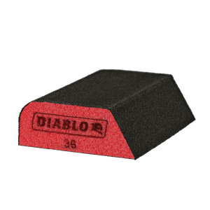DIABLO DFBCOMBCRS01G 4" x 2-1/2" x 1" 36-Grit Dual-Edge Sanding Sponge