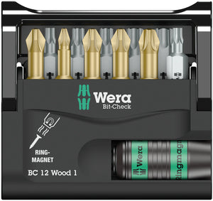 WERA 05136387001 Bit-Check 12 Universal 2, 12 pieces