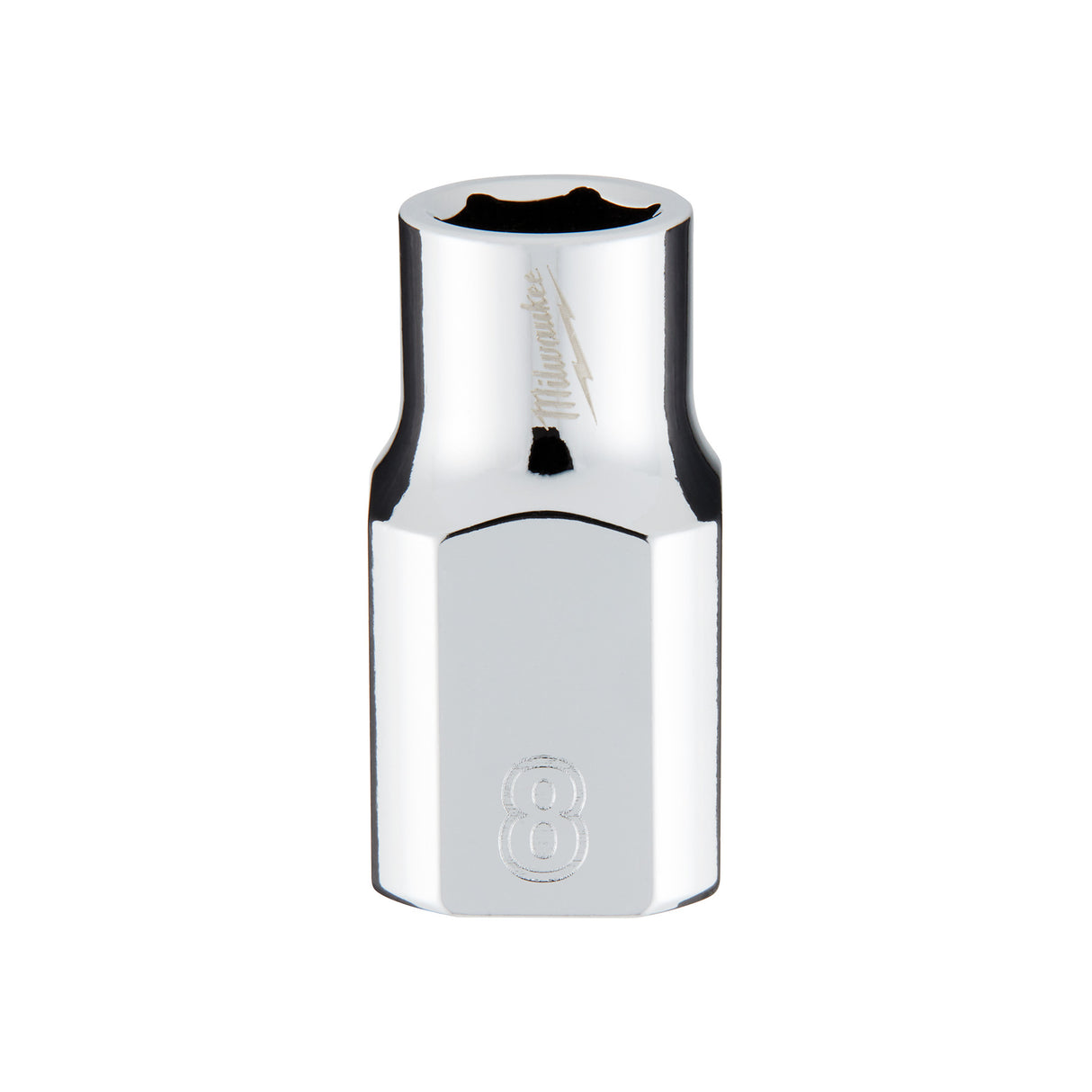 Milwaukee 3/8" Drive 8mm Metric Socket with FOUR FLAT™ Sides 45-34-9078