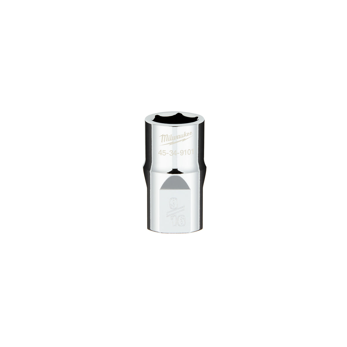 Milwaukee 1/2" Drive 9/16" SAE 6-Point Socket with FOUR FLAT™ Sides 45-34-9101